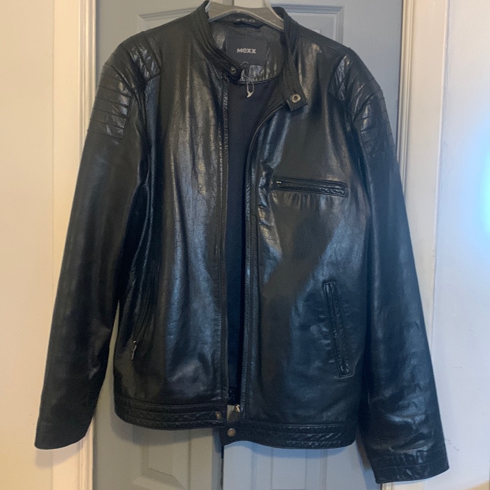 MEXX LEATHER BIKER JACKET